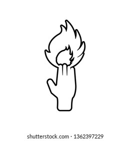 fireman icon. Element of hero for mobile concept and web apps icon. Outline, thin line icon for website design and development, app development