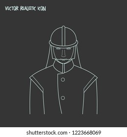 Fireman icon line element. Vector illustration of fireman icon line isolated on clean background for your web mobile app logo design.