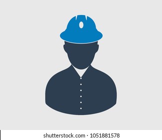 Fireman Icon on gray background. 
