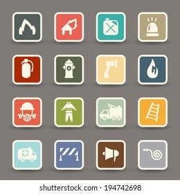 Fireman icons.vector eps10