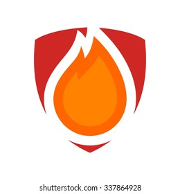 Fireman Logo Vector.