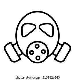 Fireman Maske Symbol Vektorbild. Kann auch für Web-Apps, mobile Apps und Printmedien verwendet werden.