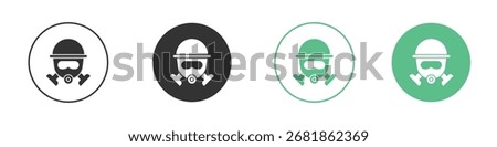 Fireman Mask icon for your website, mobile, presentation, and logo designs.