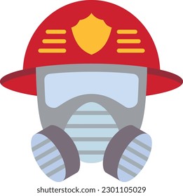 Icono vectorial de la máscara de fuego. Se puede usar para imprimir, móviles y aplicaciones web.