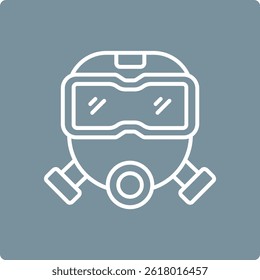 Ícone de vetor Máscara do Fireman. Pode ser usado para impressão, aplicativos móveis e da Web.