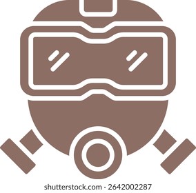 Fireman Mask vector icon. Can be used for printing, mobile and web applications.