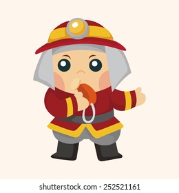 fireman theme elements