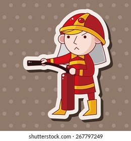 fireman theme elements