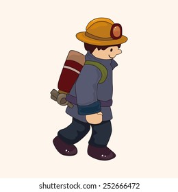 fireman theme elements vector,eps