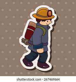 fireman theme elements vector,eps