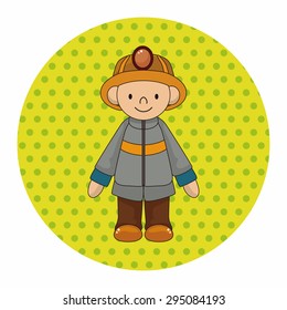 fireman theme elements vector,eps