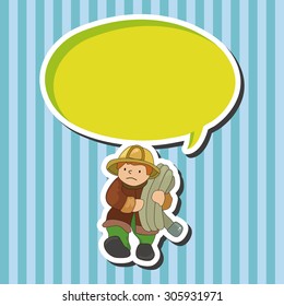 fireman theme elements vector,eps