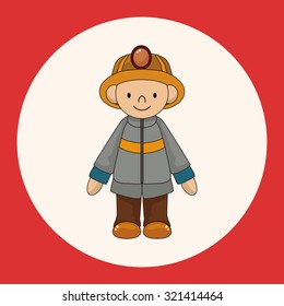 fireman theme elements vector,eps