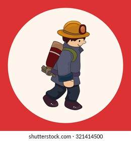 fireman theme elements vector,eps