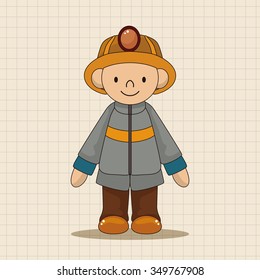 fireman theme elements vector,eps