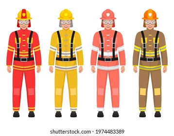 Fireman vector design illustration isolated on white background
