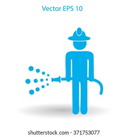 fireman vector icon