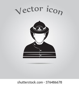 Fireman vector icon