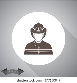 Fireman vector icon