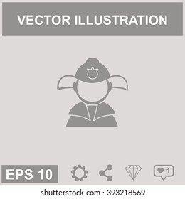 Fireman vector icon