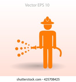 fireman vector icon