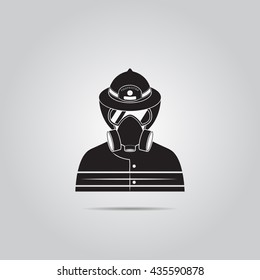 Fireman vector icon