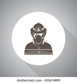 Fireman vector icon
