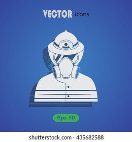 Fireman vector icon