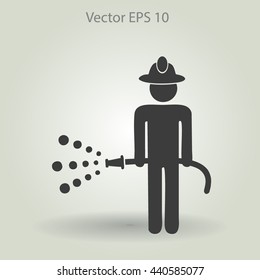 fireman vector icon