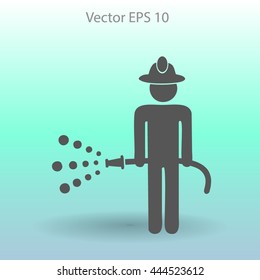 fireman vector icon