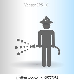 fireman vector icon