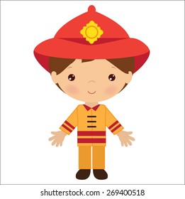 Fireman vector illustration