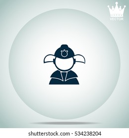 Fireman  vector illustration.