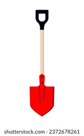 Fireman's shovel on white background