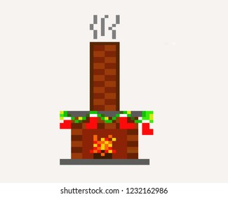 fireplace christmas  Pixel