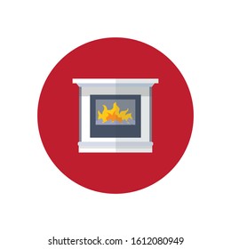 fireplace flat icon. You can be used fireplace icon for several purposes like: websites, print templates, presentation templates, promotional materials, info-graphics, web and mobile phone apps