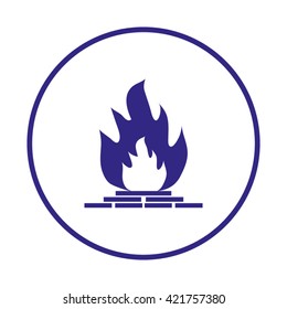 fireplace icon.