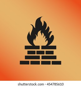 fireplace icon