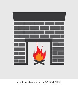 fireplace icon.