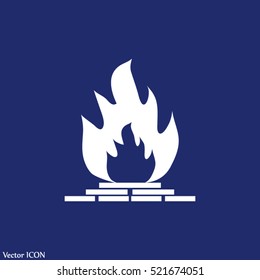 fireplace icon.