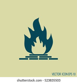 fireplace icon.