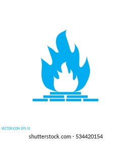 fireplace icon.