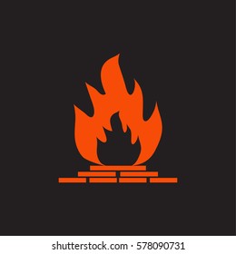 fireplace icon.