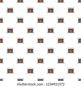 Fireplace icon. Cartoon illustration of fireplace vector icon for web