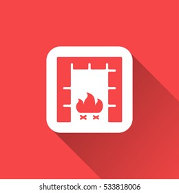 fireplace icon design