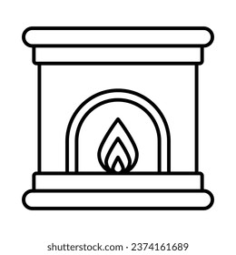 Fireplace Icon Design For Personal And Commercial Use