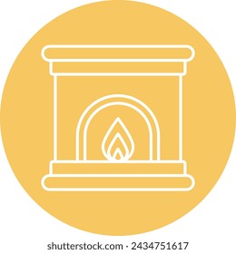 Fireplace Icon Design For Personal And Commercial Use