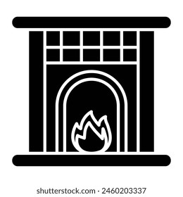 Fireplace Icon Design For Personal And Commercial Use