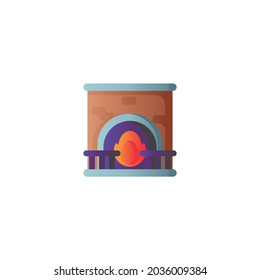Icono De La Chimenea Aislado En Fondo Blanco
