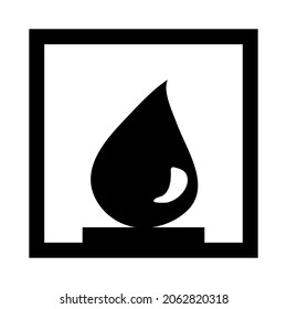Icono de chimenea ilustración vectorial aislada. Icono de vector de estilo negro de alta calidad